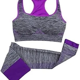 dxent Women's Synthetic Yoga Tracksuit for Gym Exercise Yoga Workout, 1 Pair Assorted-picture-45