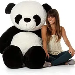 BACK BANCHERS Teddy Bear for Girls Big Size, Panda Teddy Bears for Kids, tady Bears Toys Big Size Latest 4 Feet Black & White Standard New Edition-image-28