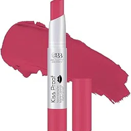 Beauty Berry Kiss Proof Non Transfer Matte Lipstick for Women, Waterproof Long Lasting Lip Crayon, Pack of 1. (Pinky -18)-image-6