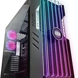 NXTGN Core i9 Gaming/Editing PC (Core i9 14900K 14th Gen Processor, 128GB RAM, 2TB SSD, 4TB HDD, Nvidia RTX 4060ti 16GB Graphic Card, Dual-Band WiFi) Windows 11 Pro Basic Software Pre-Installed, Black image 1