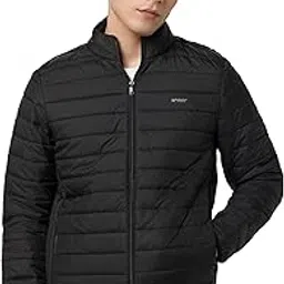qube by fort collins Men's nylon Standard Length Regular Fit Quilted Bomber Jacket - Winter Warm, Insulated, Ribbed Cuffs, and Stylish Design-picture-10