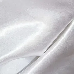 Bini Fabrics White Silky Satin Dress Fabric Plain Satin Material 44/45" Width, Slik & Shiny Fabrics (1 Meter) image 1