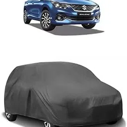 AUTORETAIL Car Body Cover Compatible with Maruti Suzuki Baleno Without Mirror Pockets (Heavy Duty, Full Sized, Triple Stitched, Grey)-picture-30