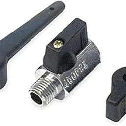 Mini Ball Valve, Brass, Inline, 1-Piece, Pipe Size 1/2 in, Connection Type FNPT x MNPT-Each-picture-68