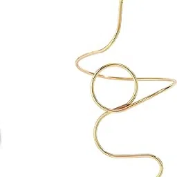 via mazzini Gold Plated Parties/Wedding Luxe Viper's Curl Snake Upper Arm Bracelet Armlet Cuff Band Bangle For Women And Girls (Bracelet0601) 1 Pc-picture-44