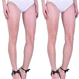 beguile Women Ultrasoft Cotton Stretchable Low Rise Bikini - White (Pack of 2)-picture-33