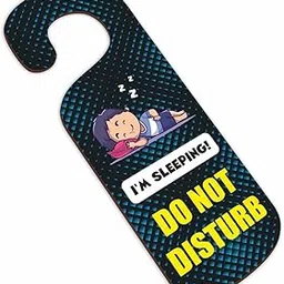 KREEPO I'm Sleeping Do Not Disturb MDF Door Sign Hanger Size(24cm x 8.5cm)_kr22-picture-30