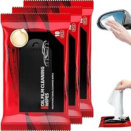 VEMAPRO Car Glass Oil Film Removal Wipes, 40 pcs Wipes Automotive Oil Film for Windshield, Window Wipes Car Glass Cleaner Wipes, Multifunctional Wet Wipes for Quick Cleaning Oil Film-picture-20