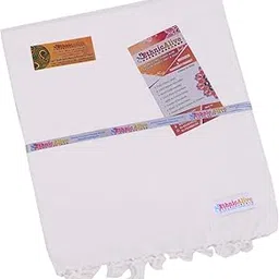 NIC Bhagalpuri Handloom Organic White Color Double Cotton Pure Dull Chadar/Comforter for Summer/AC New Range of Bhagalpuri Chadar-image-7