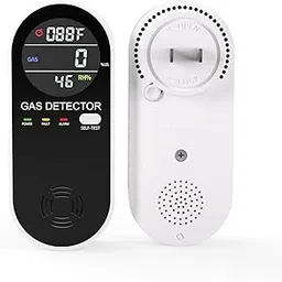 Natural Propane Gas Detector,3 in 1 Plug-in Combustible Gas Leak Detector Monitor(Gas, Temperature and Humidity Display) for Home & RV Leak Alarm for LNG, LPG, Methane-2Pcs-picture-28
