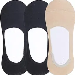 n2s next2skin Women's Cotton Hidden Loafer No Show Invisible Liner Socks - Pack of 3 Pairs-picture-33