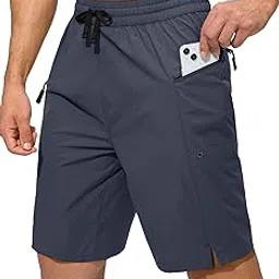 Men's Swim Trunks Quick Dry Board Shorts with Zipper Pockets Beach Shorts Bathing Suits for Men - No Mesh Liner-image-29