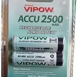 MICROUSB Compatible with Vipow ACCU 2500 mAh Rechargeable 1.2V NI-MH Battery (Pack of 2)-image-98