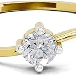 sparkles Lab Grown Diamond 0.18 Carat Celestial Twist Diamond Engagement Ring for Women | 14K Gold IGI Certified FG VS Quality Diamonds-picture-12