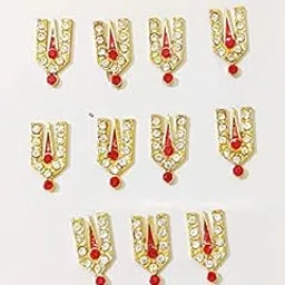 Laddu Gopal Tilak/Laddu Gopal Bindi/Mix Colours / (12 Pc in 1 Pkt) (Size 5no) RK_570-image-2