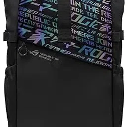 ASUS ROG BP4701 Gaming Laptop Backpack with Holographic Cybertext Printing, Roll Up Design, Suitable for up to 17 inch Laptop (Black)-picture-49