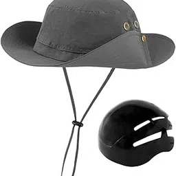 Lyla Bicycle Helmet Sun Visor Hat Hat Type Helmet for Adults Unisex Everyday Wear Grey-picture-14