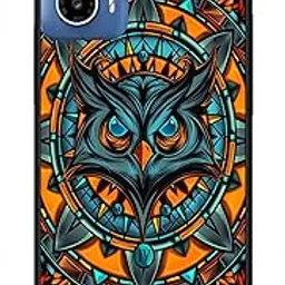 NDCOM for Motorola Moto G34 5G Back Cover Attractive Owl Printed Metal Case-picture-27