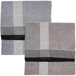 shri hari fabs Pack of 2 Men's Cotton Striped Lungis | Traditional South Indian Style | Soft & Breathable Fabric | Free Size Wraparound Dhoti for Daily & Casual Wear | Comfortable & Easy-picture-21