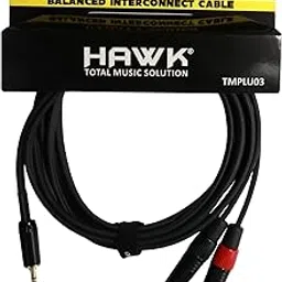 Utility Series TMPLU03 Y Cable 3.5mm TRS Male to Dual 6.35mm TS Male, 3 Meter Black with Cable Tie.-picture-21