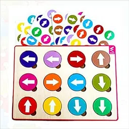 WISSEN Arrow Pattern Matching Puzzle Game | Jigsaw Puzzles | Beautiful Colourful Pictures | Puzzle Game | Learning for Kids Age 3 Years Above-picture-29