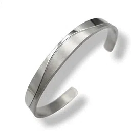 19th july jewels matte and shine design stainless steel 2 tone Cuff bracelet/Kada for men and women.-picture-23