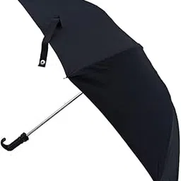 fresh walk Umbrella for rain and sunshine, Strong and windproof with deep black colours is suitable for men, women, boys, girls, and kids. Unfold or Two fold black umbrellas.2Fold Black-picture-38