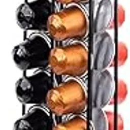 COFFEEZA Coffee Capsule Holder with Rotating Stand - Holds 40 Coffee Pods| Compatible with Nespresso Pods | Espresso Pod Holder For Home & Office-picture-14