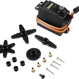 BITSKY INDIA MG996R Servo Motor Metal Gear High-Torque Servo Motor for Smart Car Robot Boat RC Helicopter Mechanical arm Fittings(Control Angle 360)-picture-24