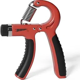 Lifelong Adjustable Hand Grip Strengthener|Adjustable Resistance (10kg-60kg)|Hand Gripper for Men & Women for Gym Workout Hand Exercise Equipment to Use in Home for Forearm Exercise, Finger Exercise Power Gripper (Red & Black, LLFAHG01)-picture-18