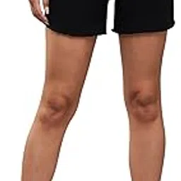 dolce crudo Women's Flared High Rise Regular Stretchable Denim Shorts-picture-16