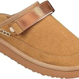 calandis ™ Clogs Thick Soled Fashionable Slip on Shoes Autumn PU Suede Leather Slippers 40 | Sandals & Flip Flops | Womens Shoes-picture-24