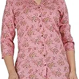 doriya Printed Rayon Womens Casual Regular Fit Shirt Tops-picture-39