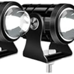 Autozap Mini Driving Fog Light Lamp Projector lens Led Motorcycle Headlight Two Colors with Flashing with Switch Motorbike Lighting System (12V, 30W) for Bike, car, tuck, van Pack of 2 White, Yellow-picture-27