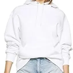 koverify Relaxed Fit Plain Cotton Blend Hoodie for Women-picture-39