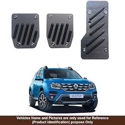 Oshotto 3 Pcs Non-Slip Manual CS-320 Car Pedals Kit Pad Covers Set Compatible with Renault Duster (Black)-picture-36