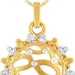 malabar gold & diamonds Yellow Gold Pendant for Women 22k | 22 kt (916) BIS Hallmark Gold Pendant for Women & Girls | 22 Karat Gold Jewellery for Birthday, Wedding, Anniversary & Diwali Gift-picture-17
