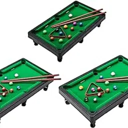 HEAVENGLOW Mini Table Pool Toy Billiards Game Balls Snooker Travel Indoor S | Indoor Games | Billiards | Tables-image-0