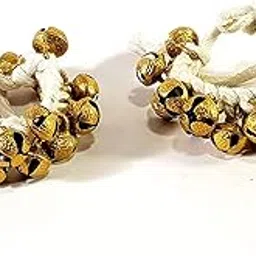 | PRANCHI | Dance Ghungroo |15 + 15| Ghungroo White Cotton String | Bell, Ghungru 1 Line White cotton string, Ghungroo 1 Line | Paijania | Pazeb | Kathak Indian Classical Dance-image-86