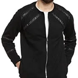 campus sutra Men's Regular Fit Cotton Jacket For Winter Wear | Hooded Collar | Full Sleeve | Zipper | Casual Jacket For Man | Western Stylish Jacket For Men-picture-30