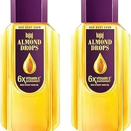 Bajaj Almond Drops Hair Oil, 475ml, Hair Oil, 6X Vitamin E, Almond Oil, Light and Non-Sticky, Hair Fall Control (Pack of 2)-picture-28