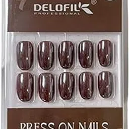Delofil Professional Press On Nails | Chrome Mirror Effect | Salon Quality | Easy to Apply-picture-19