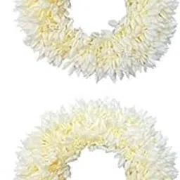 elegance by ps Classic White Gajra | Hair Gajra, White Flower Gajra, Floral Bun, Bridal Gajra, Faux Flower Gajra, Resuable Gajra, Indian Hair Accessory-picture-56