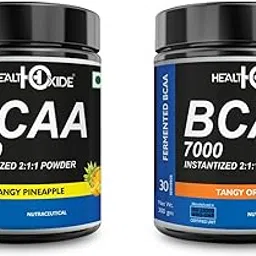 Healthoxide BCAA 7000, Combi Packs (Pineapple, Orange)-image-45