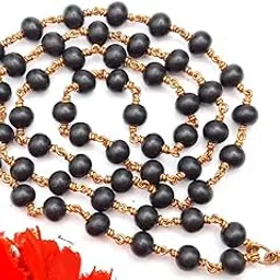JC SILVER Karungali Malai/Ebony Wood Copper Original 8mm | Karungali Malai polished Copper 8mm 54 beads /1 Piece For Unisex Adult-picture-13