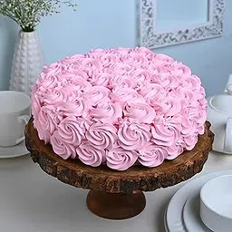 Bakingo 4Kg Delicious Silky Smooth Fresh Strawberry Frosted Cream Cake For Birthday & Anniversary Cake, Valentine Day Cake, Mother's Day Cake, Father's Day Cake (Same Day Delivery)-picture-29
