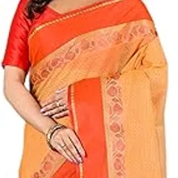 ec esha's collection Women's Pure Cotton Kantha Stitch Handloom Tant Saree Without Blouse Piece-picture-23