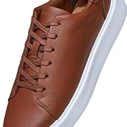 neeman's Classic Solid Sneakers for Men | Lace-Up Casual Shoes for Men | Lightweight and Comfortable | Trendy and Stylish | Walking Sneakers for Men-picture-20