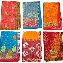 Baby Cotton Kantha Sheet, 25 x 20 inch, Small, Age 0-6 Months, Pack of 6, Handmade-picture-20