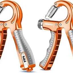 Strauss Adjustable Hand Grip Strengthener with Counter Meter Orange (Pack of 2)-image-9